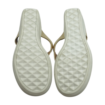 Gold Wedged Sandals