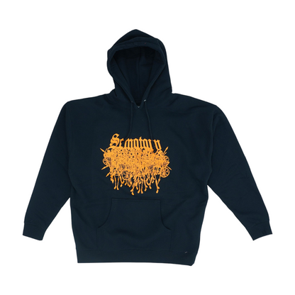 Black Solid Hoodie Pullover