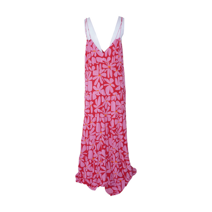 Pink Floral Maxi Dress