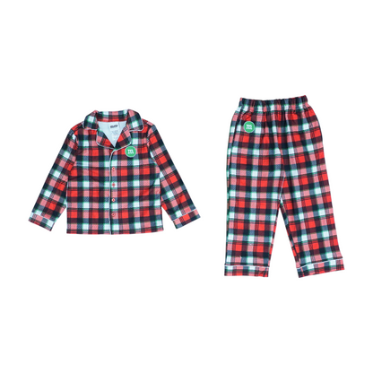 Red Plaid Pajama Set