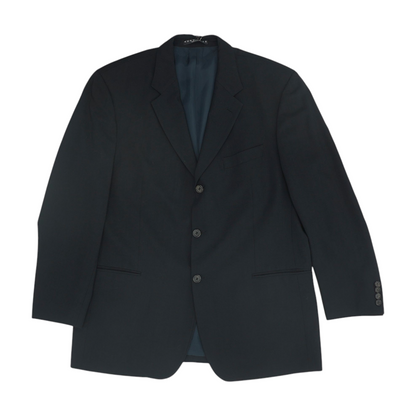 Black Solid Suit Jacket
