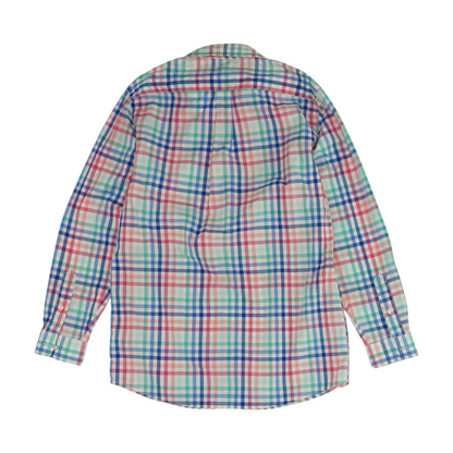 Multi Plaid Long Sleeve Button Down