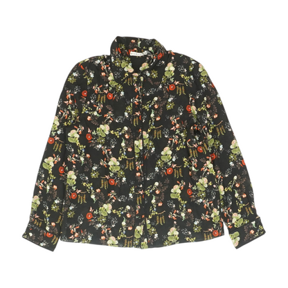 Black Floral Blouse