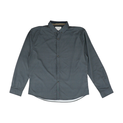 Charcoal Print Long Sleeve Button Down