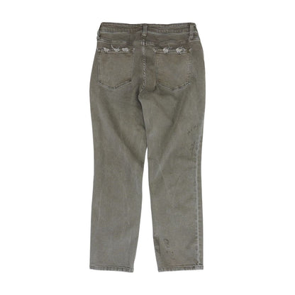 Blue Solid Mid Rise Jeans