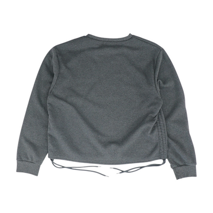 Gray Plus Solid Sweatshirt Pullover