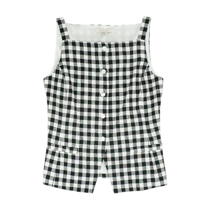 Black Check Blouse