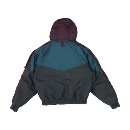 Blue Color Block Jacket