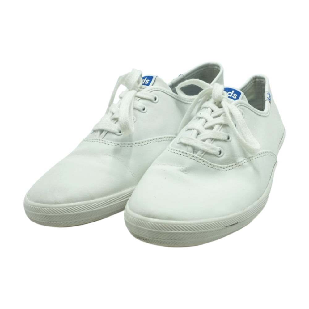 White Low-Top Athletic Shoes