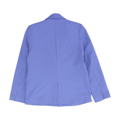 Purple Solid Blazer