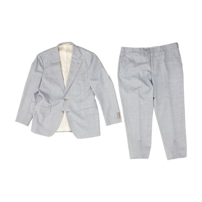 Blue Solid 2pc Havana Flap Suit