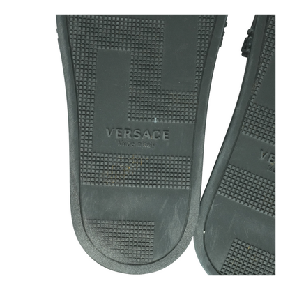 Black Medusa Insignia Rubber Slides