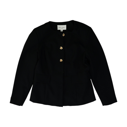 Black Solid Blazer