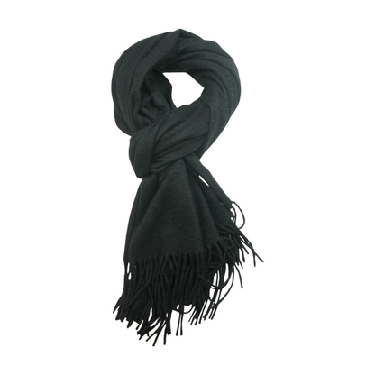 Black 100% Cashmere Scarf
