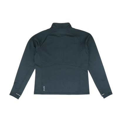 Black Solid 1/4 Zip Pullover