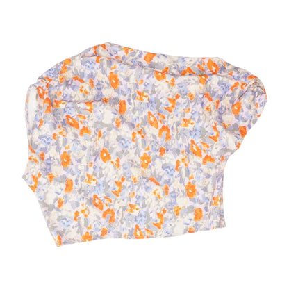 Multi Graphic Sleeveless Blouse