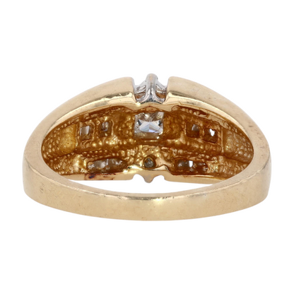 3/8 ctw 14K Yellow Gold Diamond Fashion Ring