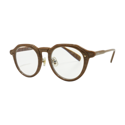 Brown 1231 Round Prescription Eyewear