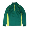 Green Color Block 1/4 Zip Pullover