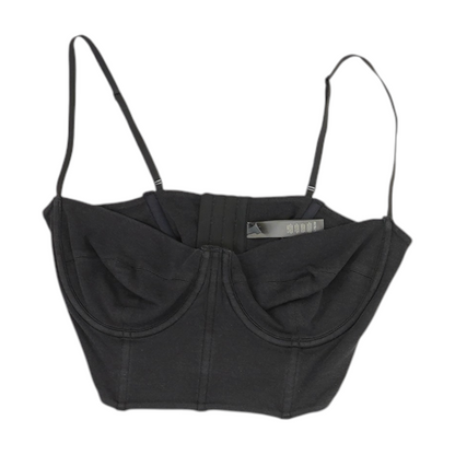 Charcoal Cropped Blouse