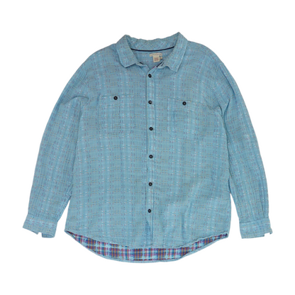 Blue Check Long Sleeve Button Down