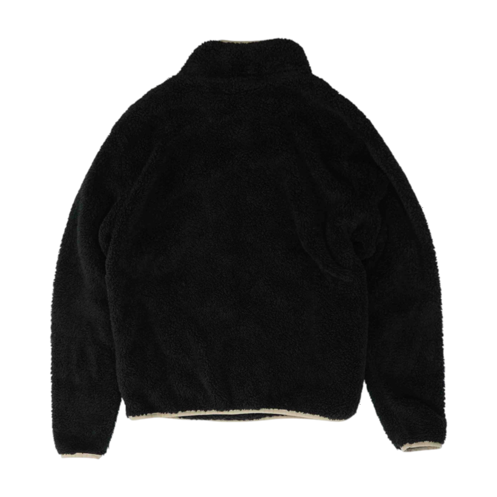 Black Solid 1/4 Zip Pullover