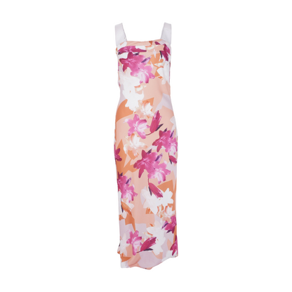 Multi Floral Midi Dress