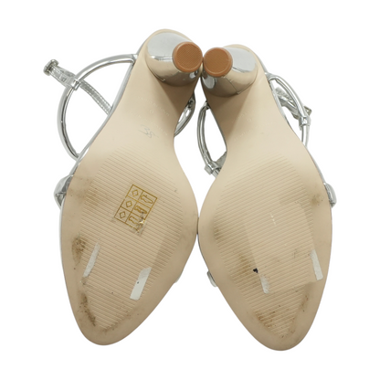 Silver Heeled Sandals