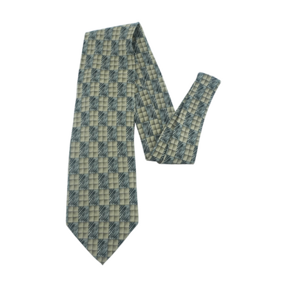 Vintage Beige Abstract Neck Tie