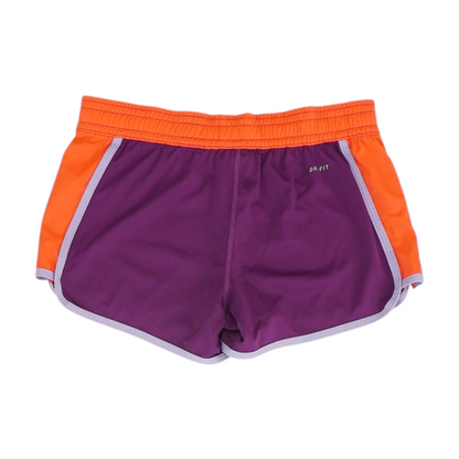 Purple Color Block Active Shorts