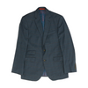 Navy Plaid Suit Jacket