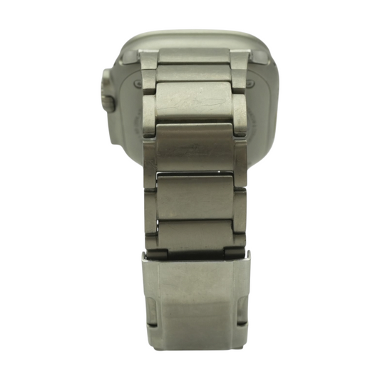 Hover Apple 49mm Ultra 2 Titanium Smartwatch Silver Band Medium – Image 2