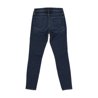 Blue Cropped Skinny Leg Jeans