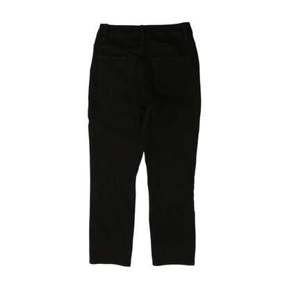 Black Petite Straight Jeans