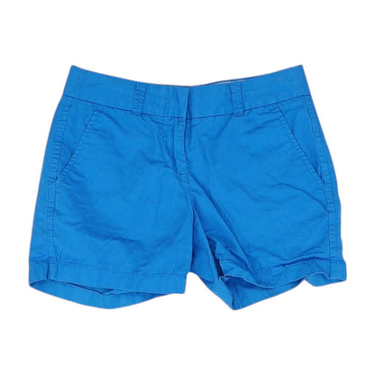 Blue Solid Chino Shorts