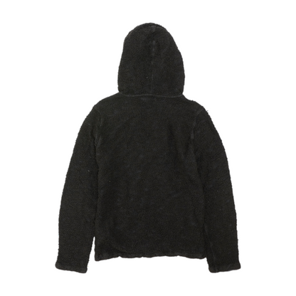Black Solid Hoodie Pullover
