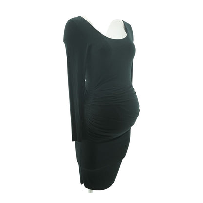 Black Maternity Midi Dress
