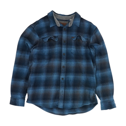 Blue Plaid Flannel Button Down