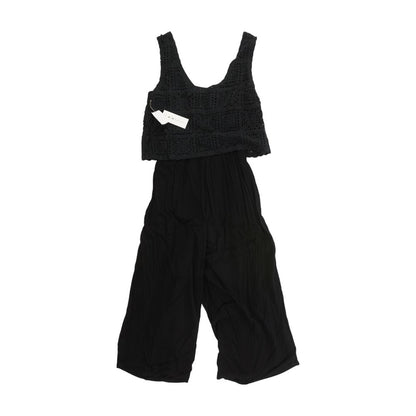 Black Solid Jumpsuit