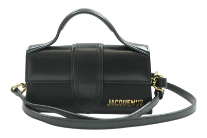 Black Le Bambino Leather Top-Handle Bag