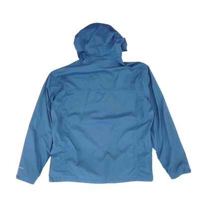 Blue Solid Rain Jacket