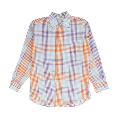 Multi Check Long Sleeve Button Down