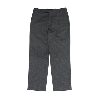 Gray Striped Regular Pants