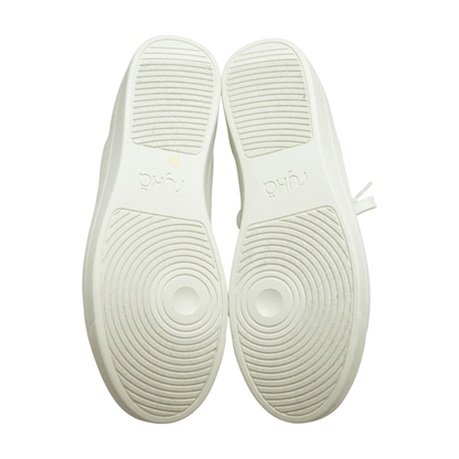White Low-Top Athletic Shoes