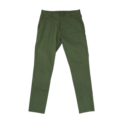 Green Solid Chino Pants