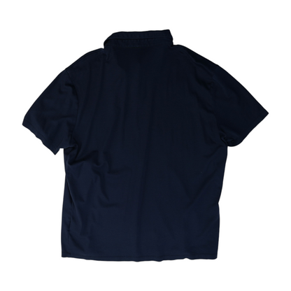 Navy Solid Short Sleeve Polo