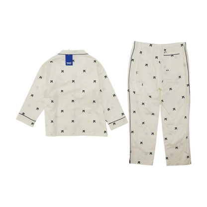 White Print Pajama Set