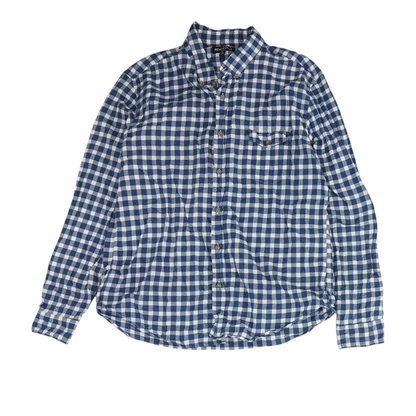 Blue Check Flannel Button Down