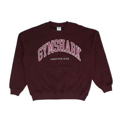 Maroon Solid Sweatshirt Pullover