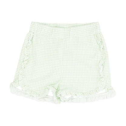Green Check Shorts